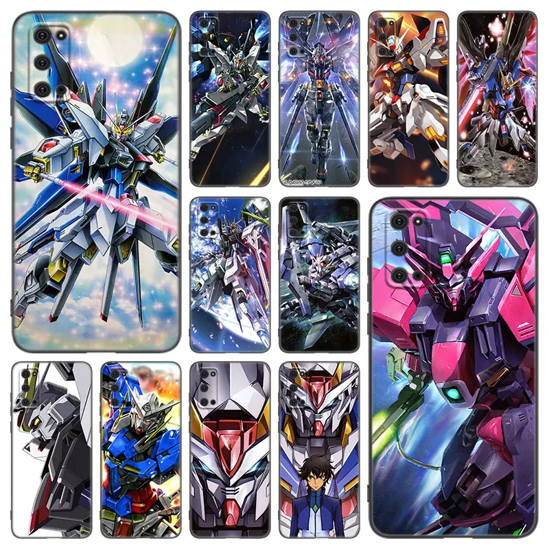 Чехол для телефона в стиле аниме Gundam-Robot Samsung Galaxy S22 Pro S21 S20 Ultra FE S10 Lite S9 S8 Plus S10E 5G