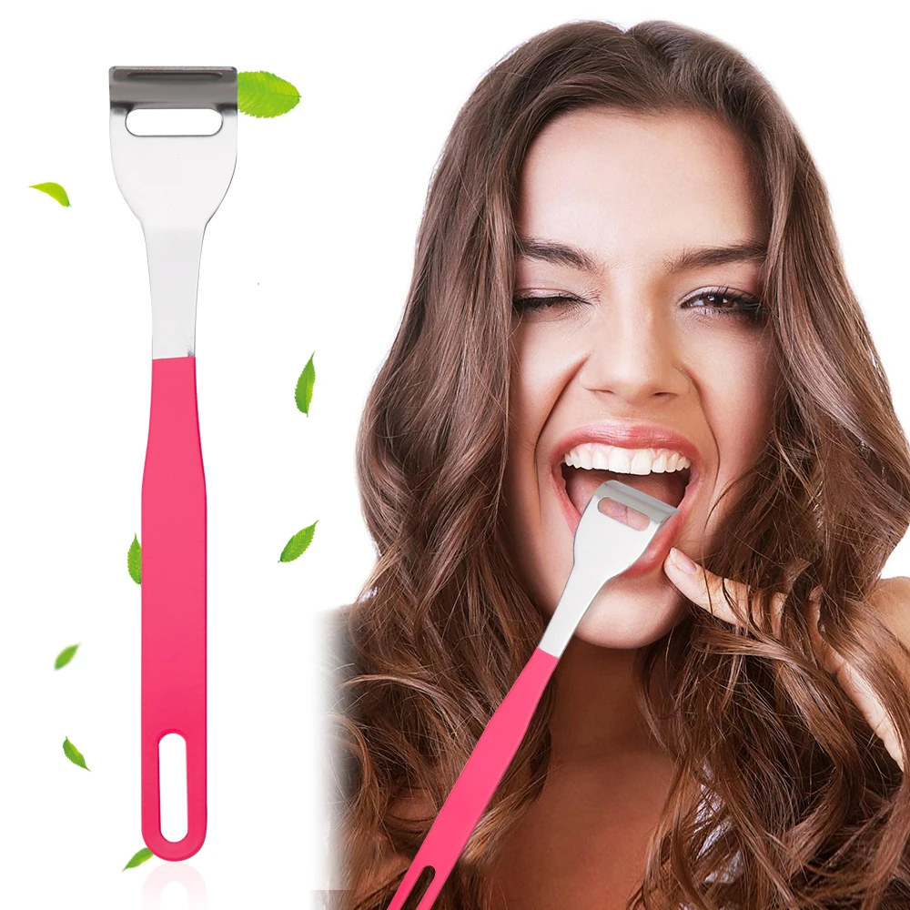

1PC Stainless Steel Tongue Scraper Metal Cleaner For Tongue Brush Reusable Coppers Medical Product Oral Care Fresh Breath Maker