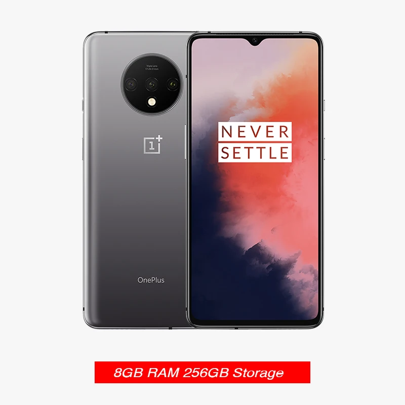 8GB 256GB Gray Скидка 1200 руб Промокод: newyear1200 Смартфон OnePlus 7 T 7 T с глобальной ПЗУ 8 Гб 128 ГБ Восьмиядерный процессор Snapdragon 855 Plus 90 Гц AMOLED экран 48 МП Тройная камера NFC - Цвет: 8GB 256GB Gray