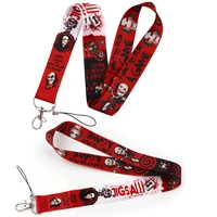 lx859 thrilling movies death game lanyard for key usb id card badge holder cute keychain neck straps diy mobile phone rope gifts