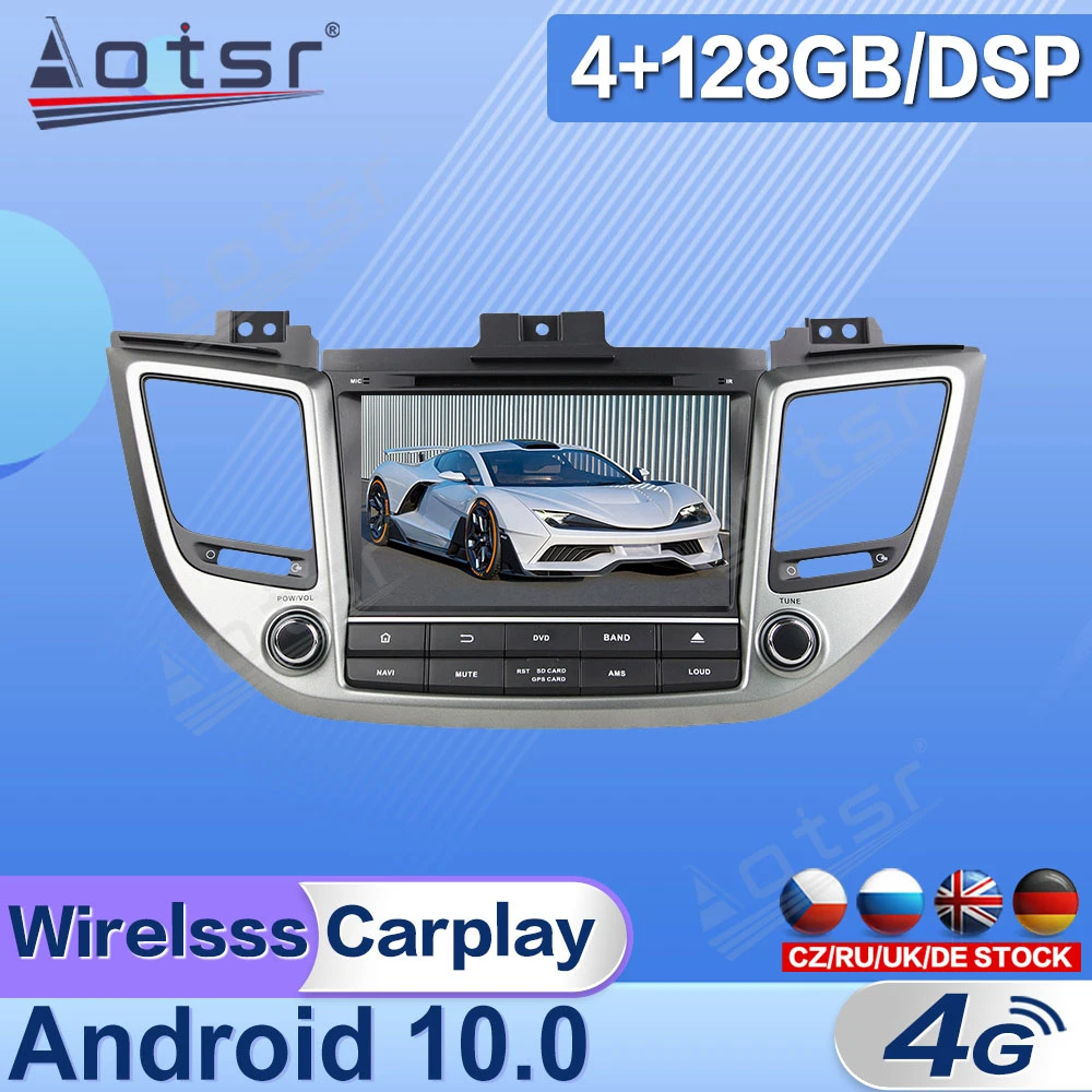 

Android For Hyundai Tucson IX35 IX-35 2015 - 2019 Car Radio Multimedia Video Player Navigation GPS 2 Din Stereo Receiver Unit