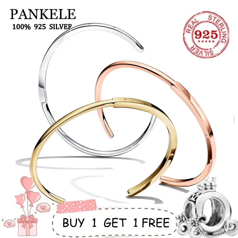 

2021 Hot Sale Jewelry For Women Fit Original fashion Pulseras Plata Bangle DIY Charms 100% 925 Sterling Silver Beads Bracelets