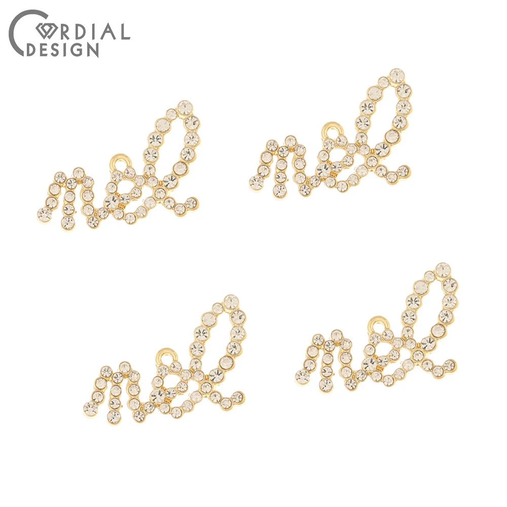 

Cordial Design 50Pcs Jewelry Accessories/Pendant For Earrings/DIY Rhinestone Charms/Hand Made/Jewelry Findings & Components