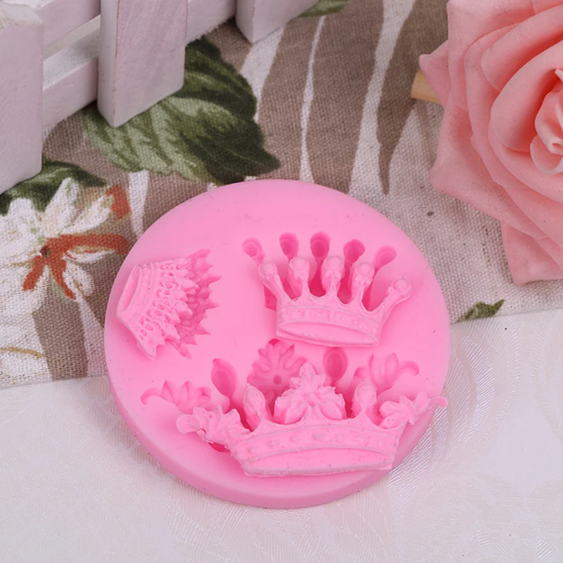 3D силиконовый три Корона Форма сделай сам Торт Шоколад Fondant (сахарная) ручная