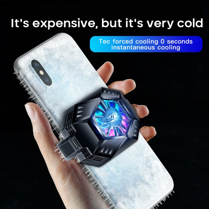 

Portable Mobile Phone USB Game Cooler System Cooling Fan Gamepad Holder Stand Radiator For Iphone Huawei Xiaomi Samsung Phones
