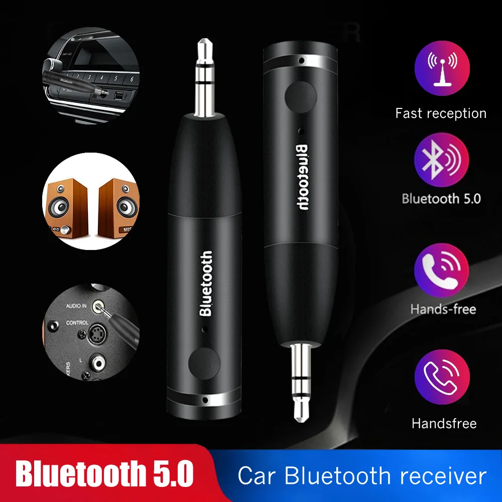 Bluetooth 5 0 3 мм Универсальные AUX Беспроводные адаптеры Hansfree автомобильный комплект