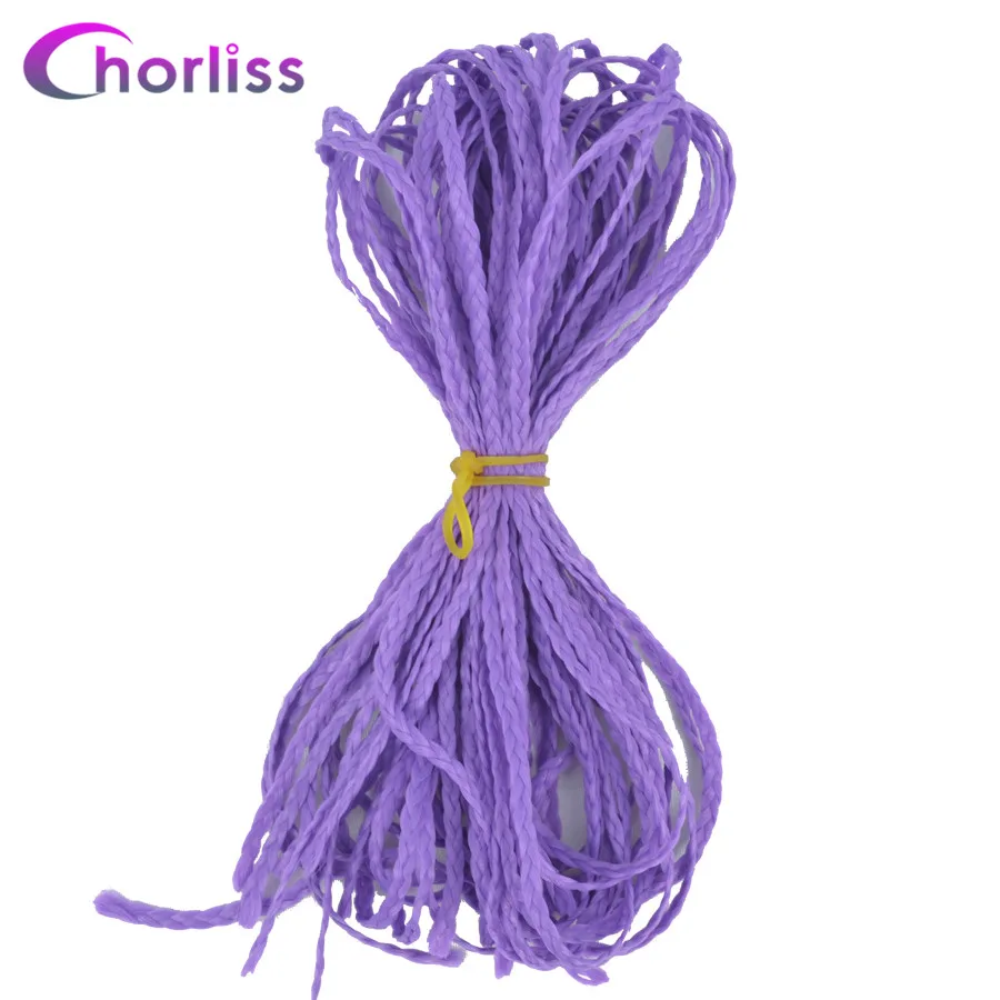 Light Purple F27 Zizi косички, тонкие, микро, вязанные крючком косички, синтетические волосы для наращивания, Chorliss, серые, фиолетовые, розовые, светлые, коричневые, каштановые, вязанные волосы - Цвет: Light Purple F27