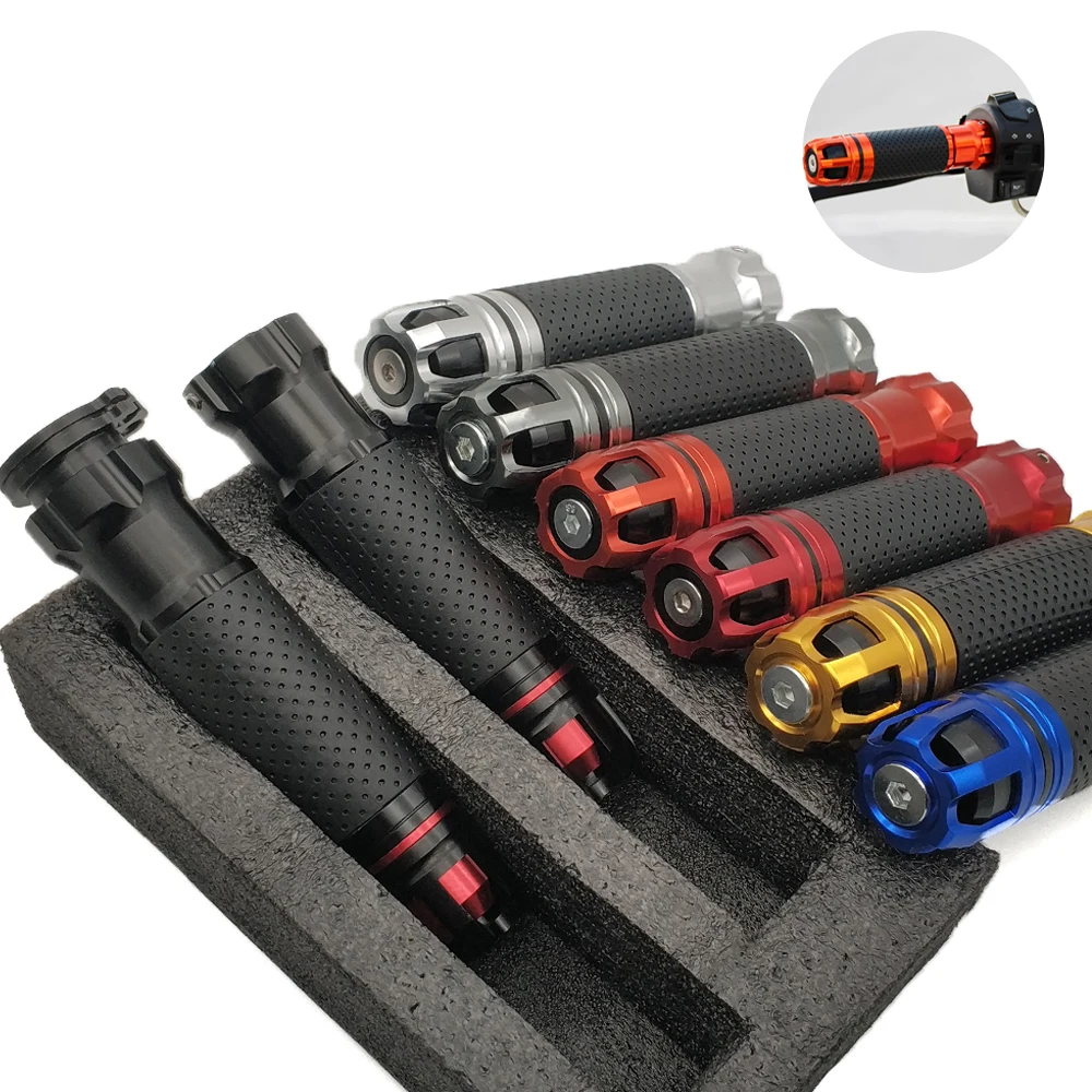 Мотоциклетные противоскользящие ручки гоночные с ЧПУ 22 мм 7/8 дюйма для Honda CB1100 CB600F