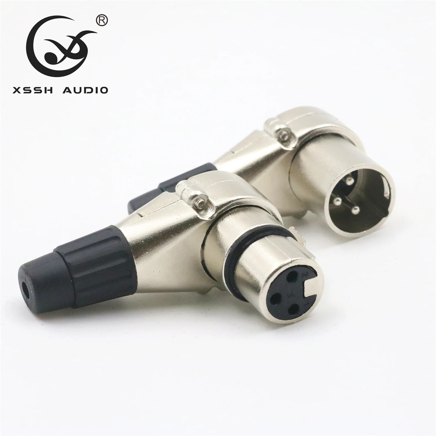 Женский мужской XLR Сделано в Китае 90 градусов правый угол Hi-end йиво XSSH аудио разъем