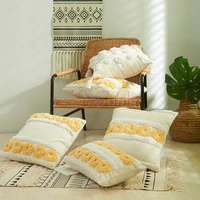 30x50cm45x45cm cushion cover european style tufted tassel home decor throw pillow covers plush geometric embroidery pillowcase