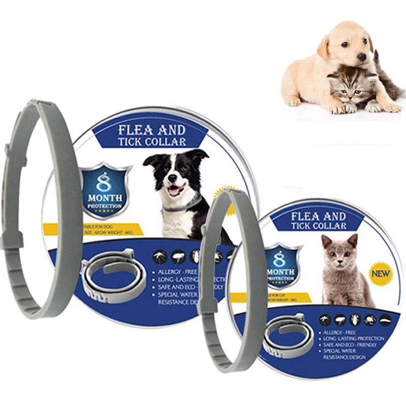 Ошейник для блох собак регулируемый ошейник маленьких и больших питомцев 8