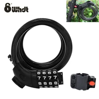 whdt security 45 digits combinaton bicycle lock cable bike lock chain heavy duty cables bike locker with holder