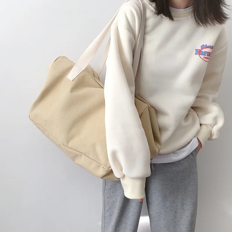 Дизайнерские женские холщовые повседневные сумки большая сумка через плечо для