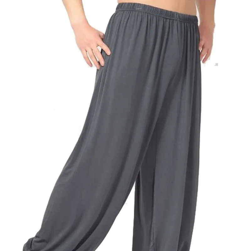 Loose Sport Modal Pants Yoga Fitness Bloomers Unisex Solid Cool | Martial Arts