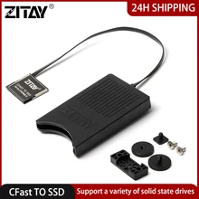 ZITAY CFast TO SSD CFast 2.0 memory card to SATA 3.0 SSD 2TB hard disk card adapter converter for Canon C200 C300 EOS 1DX