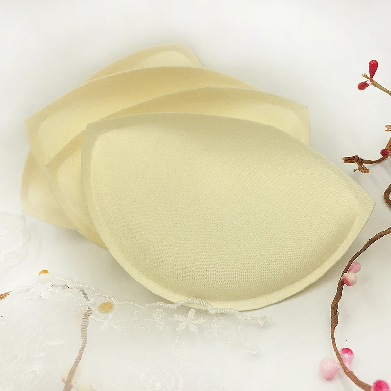 10 pairs small size thick high quality swimsuit pads sponge chest lift bra cups insert accessory in skin color | Дом и сад