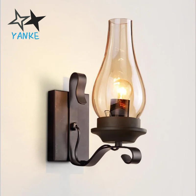 Американская промышленная Ретро настенная лампа оригинальный креативный