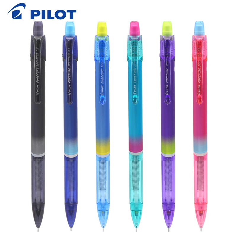 

6Pcs Pilot Colorful Automatic Pencil HFST20R 0.5 Non Toxic Painting Writing Shake Out Pencil Lead Student Stationery