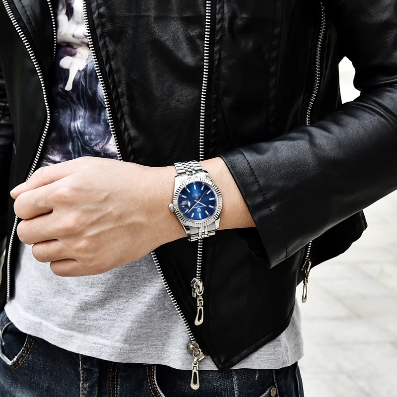 

PAGANI Design 2020 Luxury Men Watch Automatic Mechanical Wristwatch Men Stainless Steel 100M Waterproof Watch NH35A Clock + Box