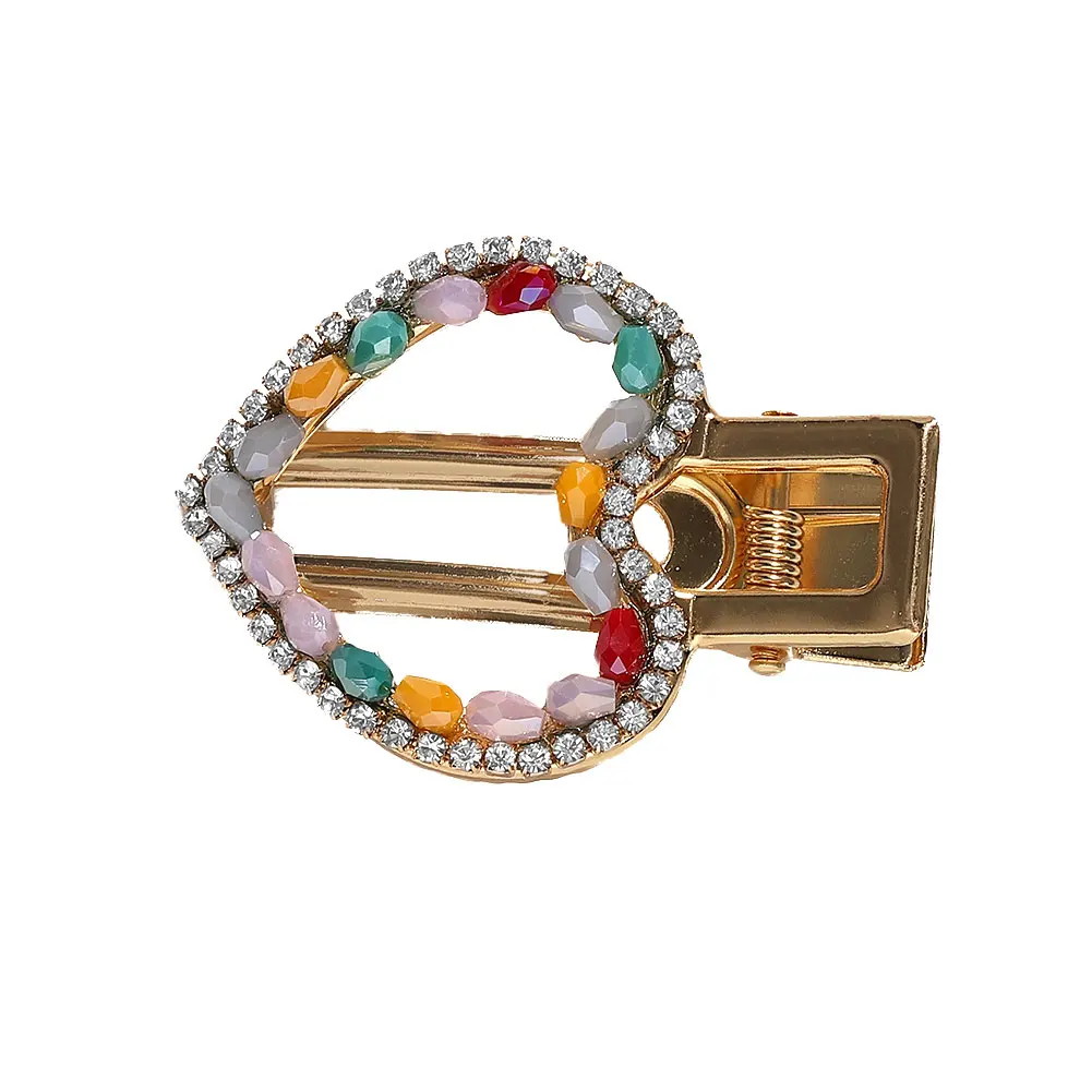 Модный металлический полый Za заколки для волос для женщин Boho Смола Имитация жемчуга заявление дружбы заколки для свадебной вечеринки креативный подарок - Окраска металла: 12