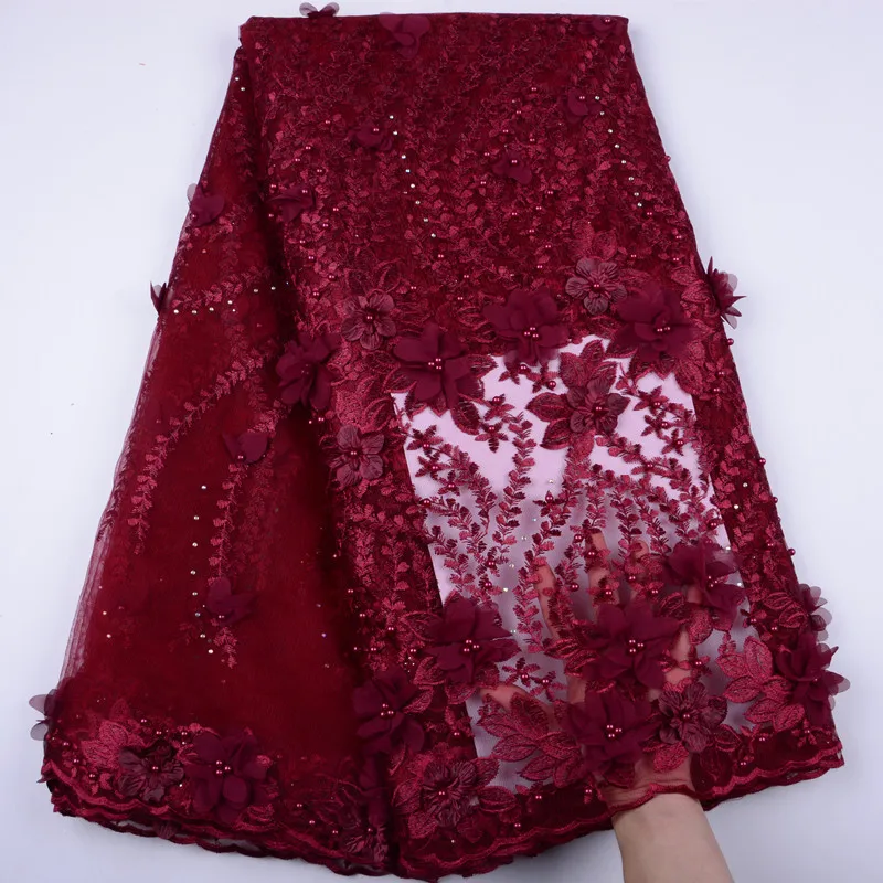 Африканская серая кружевная ткань с аппликациями и камнями для вечернего платья