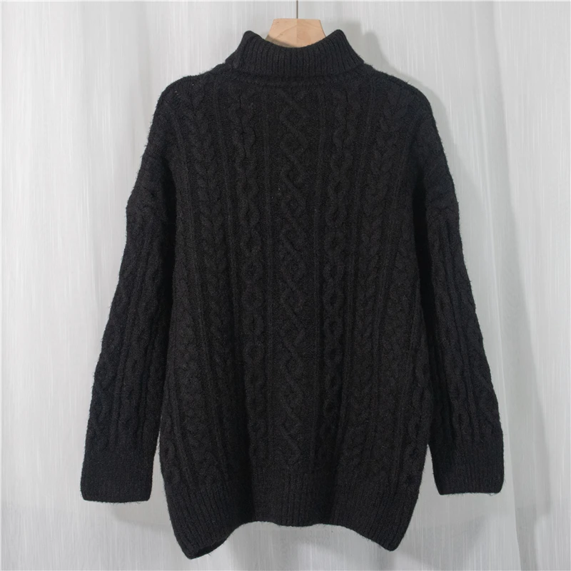 

Alien Kitty Knit Large Version Pullover Women Sweater Female 2021 Spring Retro Simple Comfortable Temperament Long Sleeve Tops