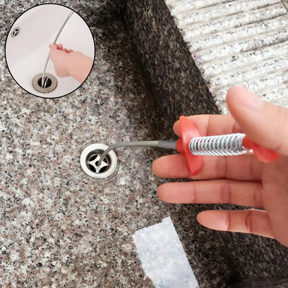 

60CM Domestic Sewer Garbage Folder Dredger Bent Hand Squeezed Pressure Type Sewer Extractor Pickup Brush Dredger Cleaner Tools