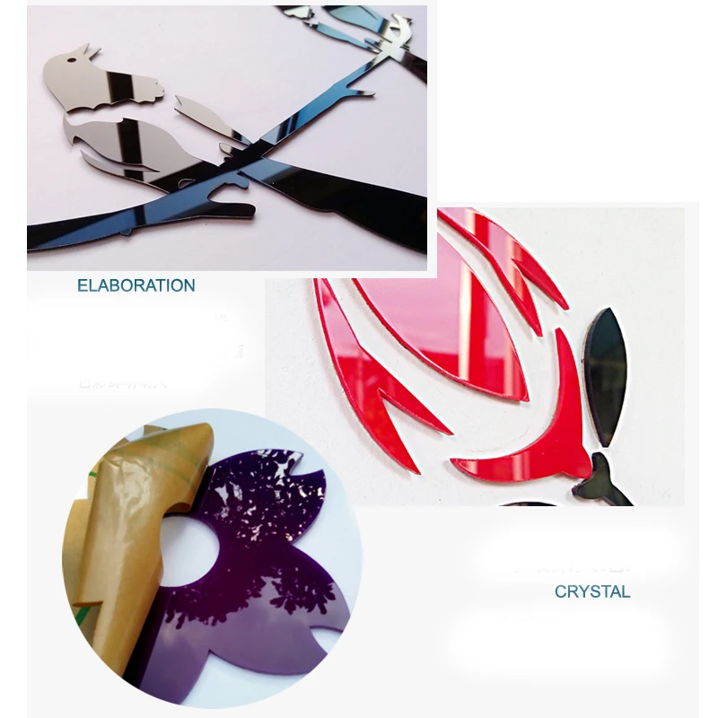 3D акриловая кристальная Настенная Наклейка s для гостиной спальни уютные