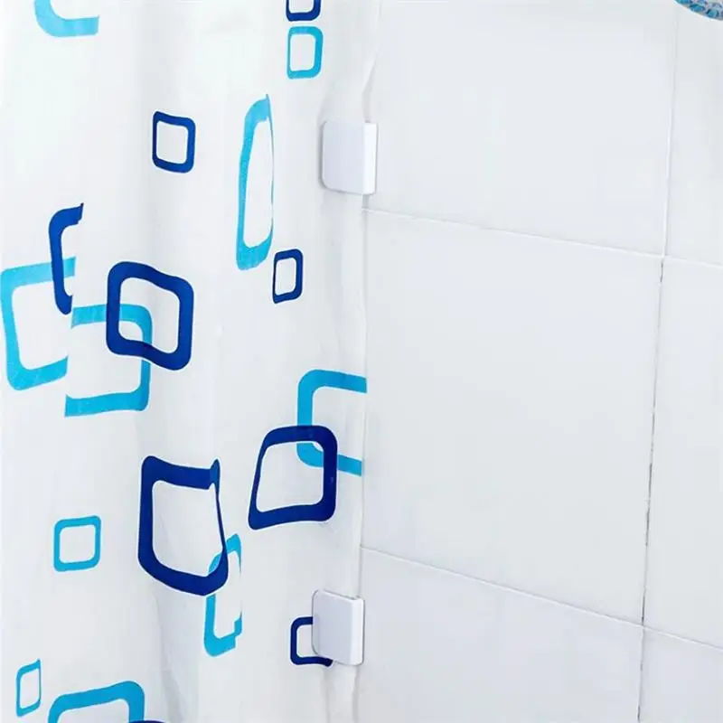 2 шт./компл. клейкие занавески для ванной и душа зажимы против разбрызгивания воды