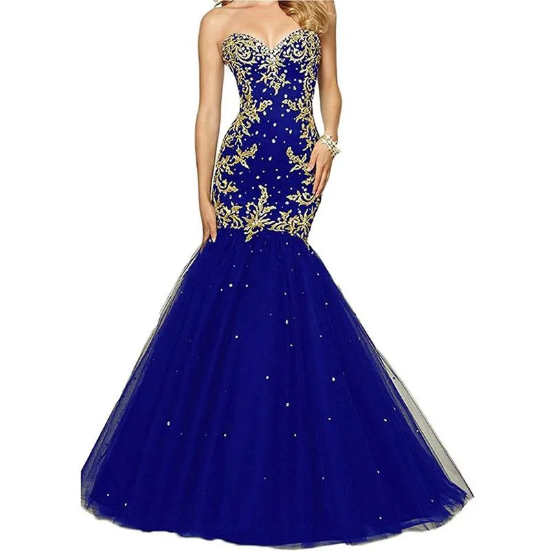 Золотая Аппликация Русалка искусственные бусины милое кружевное вечернее