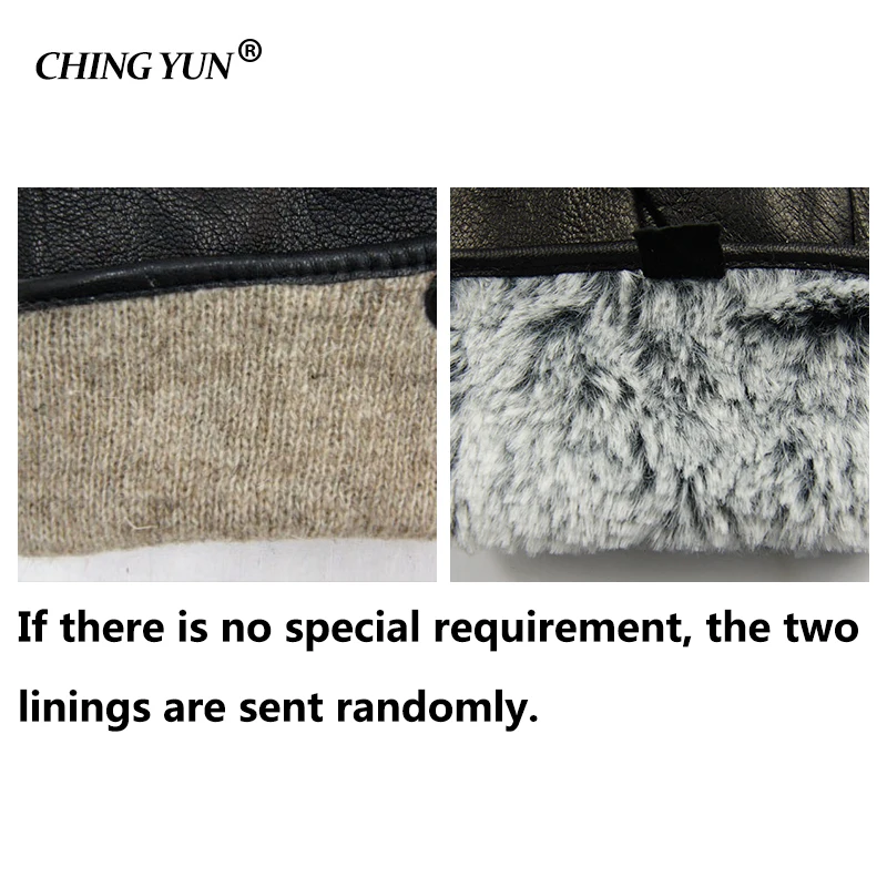 

2019 Winter men deer skin leather gloves male warm soft black sewing design men mittens imitate rabbit hair 70% wool lining-07
