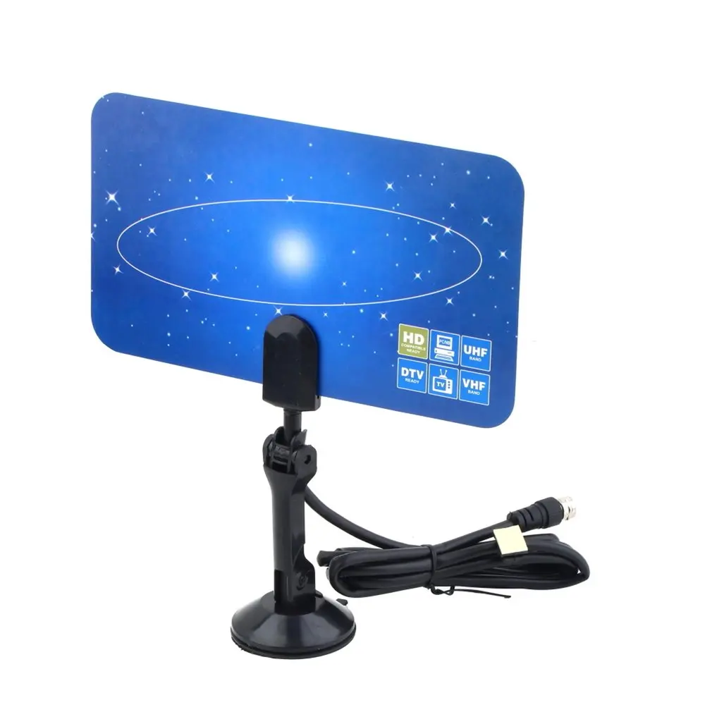 Цифровая внутренняя ТВ антенна HDTV DTV Box Ready HD VHF UHF плоский дизайн с высоким