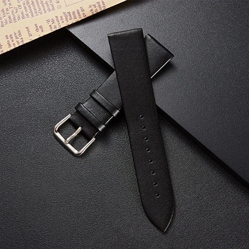 Кожаный ремешок для наручных часов мужчин и женщин 12 14 16 18 20 22 24 мм на ремне