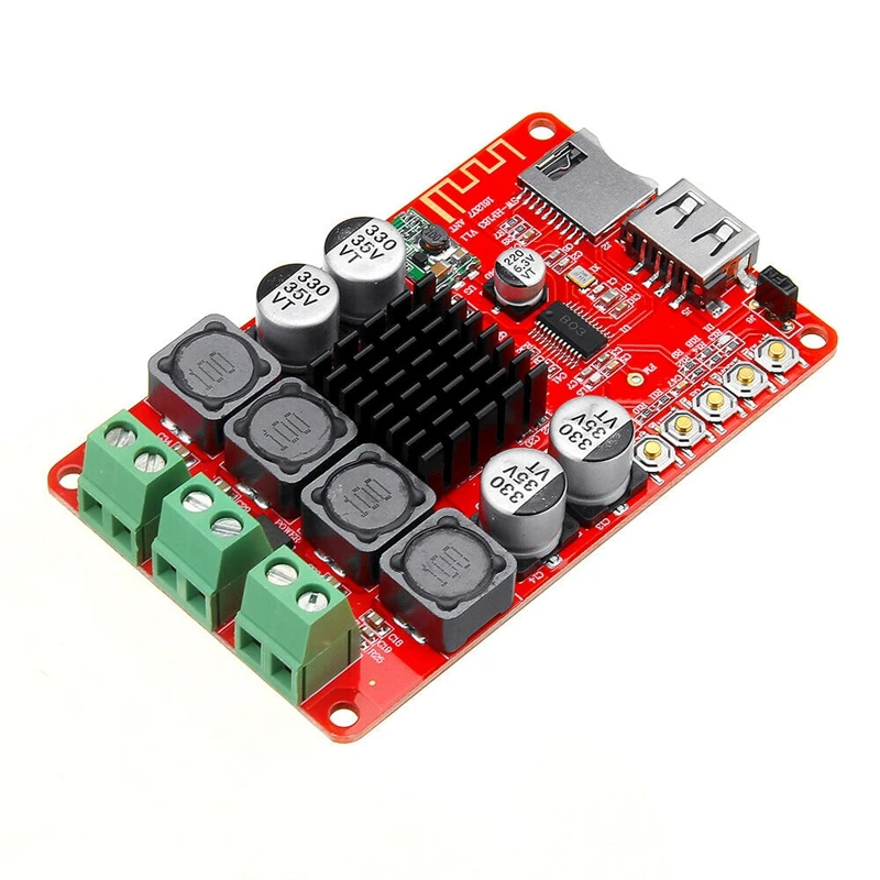 HF183 TPA3116 2X50W цифровой Bluetooth приемник модуль усилитель плата с пультом