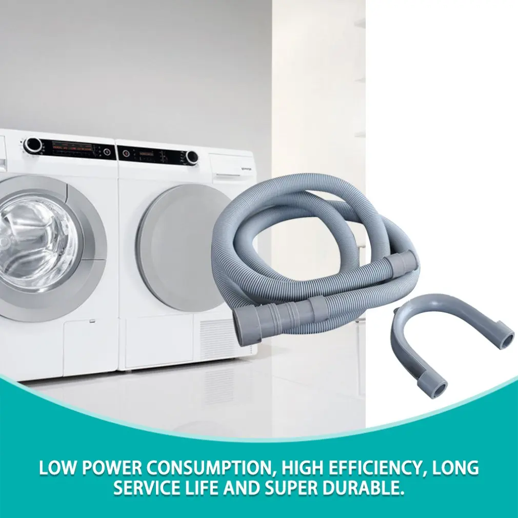 

Hot Newest 2m Universal Fully Automatic Drum Washer Outlet Pipe Extended Tube Washing Machine Hose Drain pipe Down sewage pipe