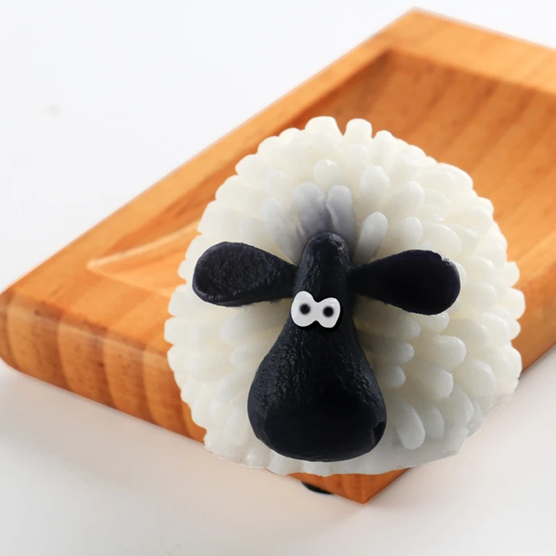 Форма в виде овечки DIY лампы форме свечи мыло силиконовые формы для изготовления