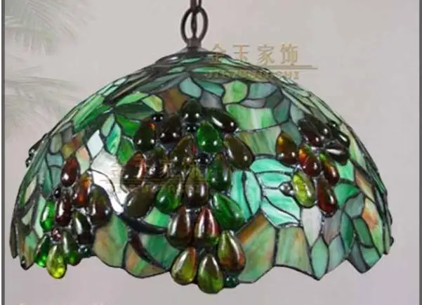 Лидер продаж подвесной светильник в стиле Тиффани из разноцветного стекла