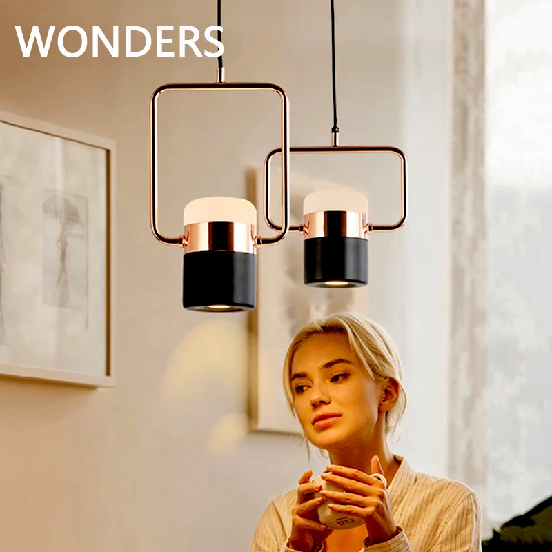 

Nordic New LED pendant light Rotatable design iron & Acrylic luminaria indoor diningroom bedroom lustre home deocr pendant lamp