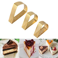 mousse cake ringtart ringheat resistant perforated cake mousse ring mold for pastry cake pancake mould baking tool