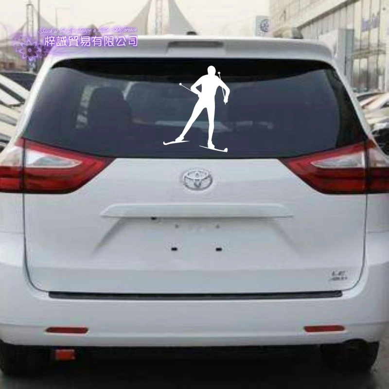 Наклейка на стену для катания лыжах Виниловая наклейка домашнего декора