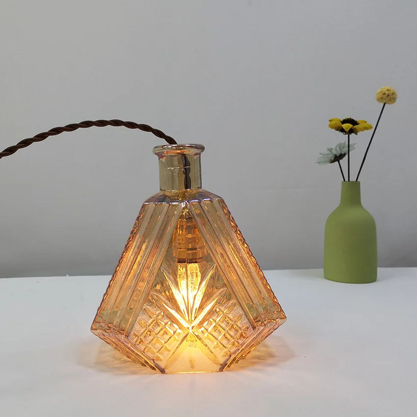 Современный подвесной светильник из стекла американский кантри стиль винная