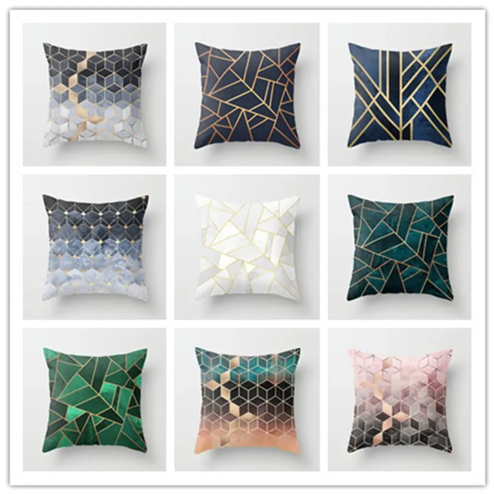 Хоббилан простой геометрический принт мягкий персиковый чехол для подушки
