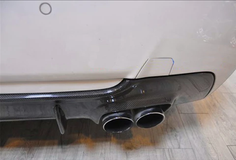 Диффузор для заднего бампера BMW E92 E93 325i M Tech Sport 2007-2013, губа из натурального углеродного волокна, автомобильный защитный спойлер, пластина, сплиттер, комплект кузова