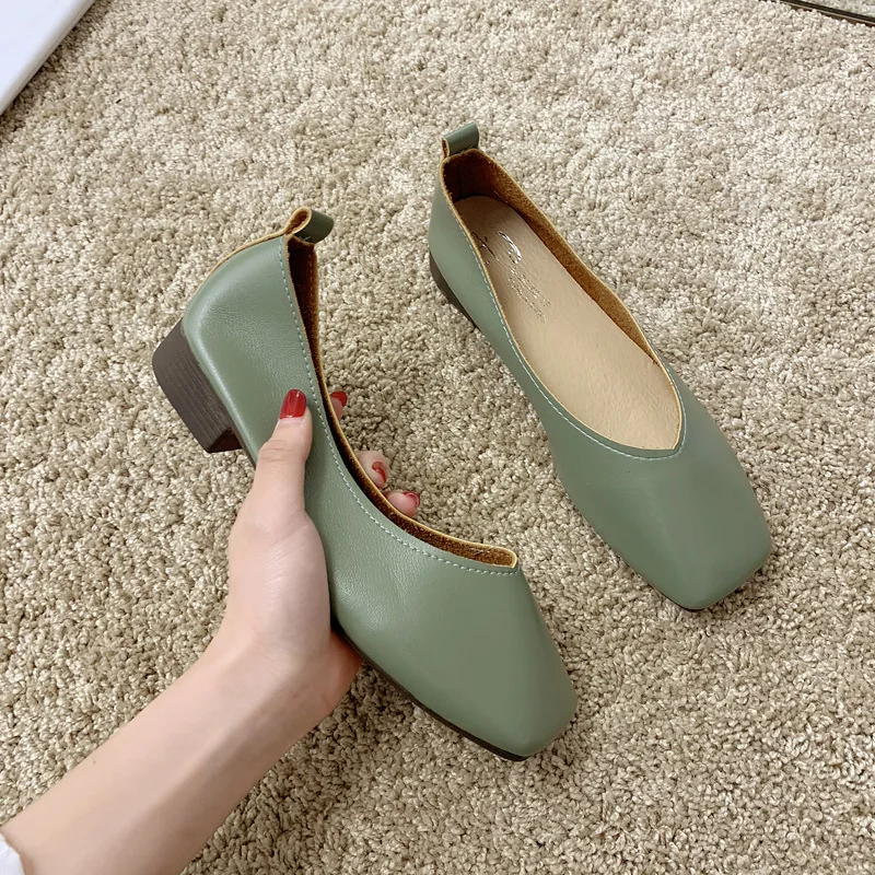 Новые весенние туфли женские популярные летние в стиле ретро Женская обувь для