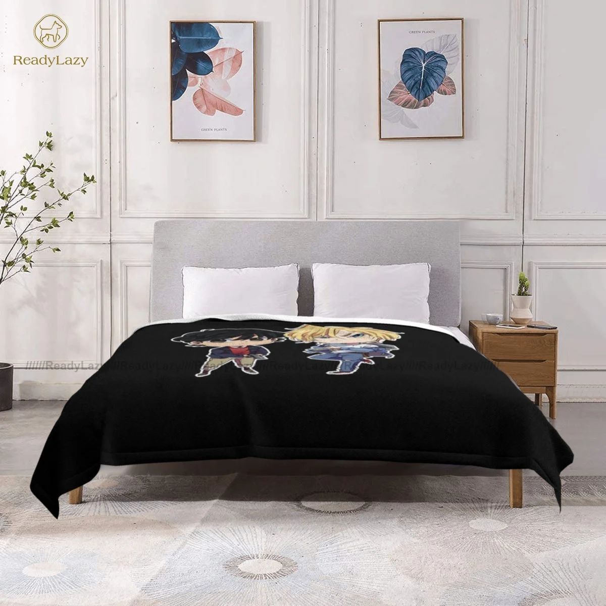

Banana Fish Blanket Summer Soft Blanket Cheap Novelty Sherpa Fleece Bedspread
