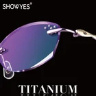 Очки для чтения титановые без оправы, аксессуар для чтения с диоптриями и алмазной резкой для дальнозоркости и гиперметропии