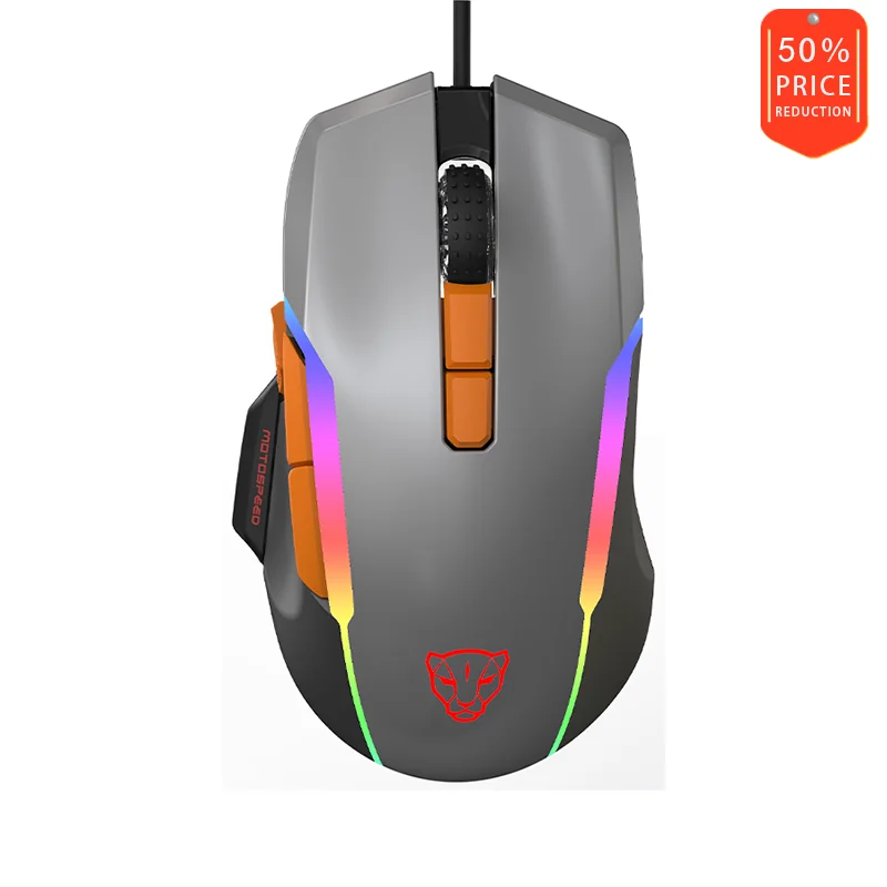 Motospeed V90 Проводная Механическая игровая мышь с RGB подсветкой PMW3325|Мыши| |
