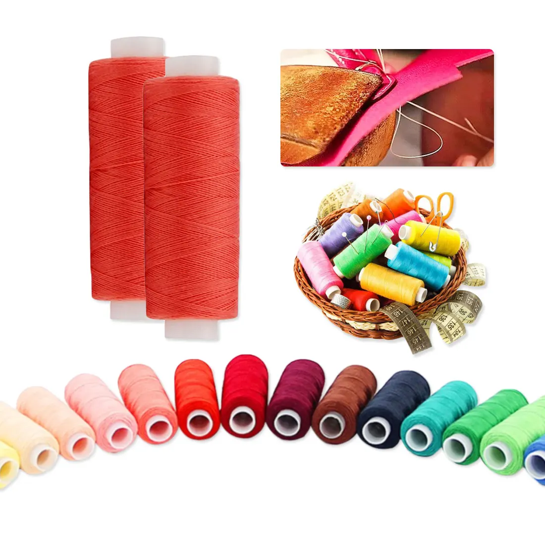 

Embroidery Sewing Threads 60 colors 250 Yard Polyester Sewing Thread Machine Threads hand work Craft Sewing Machine Accessories