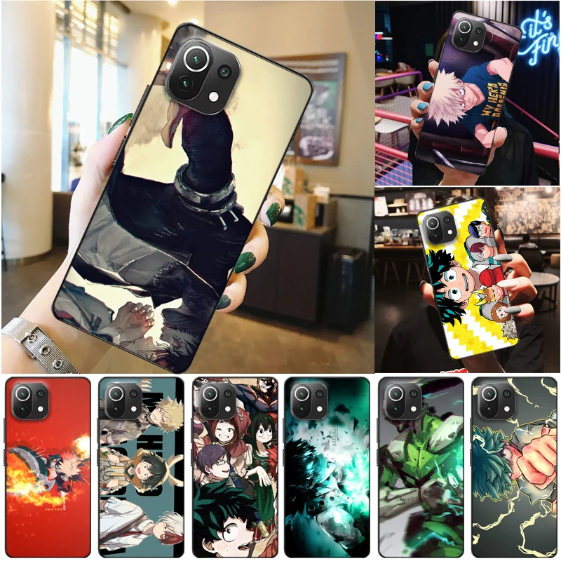 

My Hero Academia Tomura Boku Todoroki Shouto Dabi Shigaraki Bakugou Katsuki Phone Case For Xiaomi 11 Lite Pro Ultra Back Cover