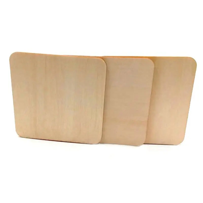 

10pcs Wooden Blank Plaque Square Wood Pieces Tags DIY Craft Pyrography Projects Games Scrapbooking Ornament 70mm